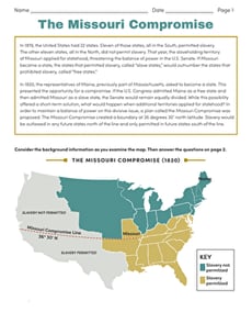 The Missouri Compromise