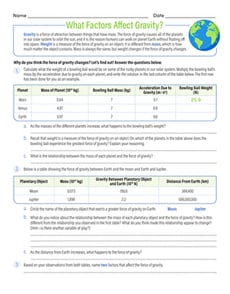 What Factors Affect Gravity?