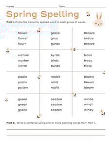 Spring Spelling