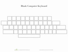 Blank Computer Keyboard