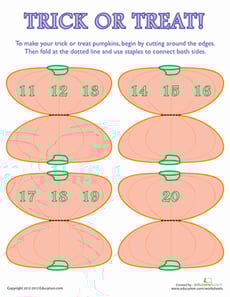 Trick-or-Treat Math Facts