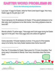 Easter Word Problems #2