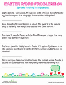 Easter Word Problems #4