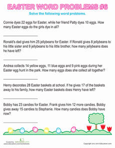 Easter Word Problems #6