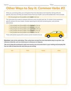 Other Ways to Say It: Common Verbs #2