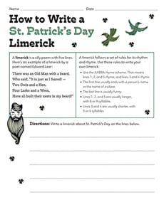 How to Write a St. Patrick's Day Limerick