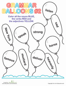Grammar Balloons #2