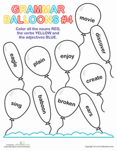 Grammar Balloons #4