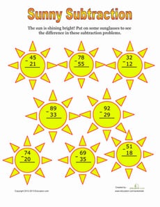 Subtraction Practice Problems