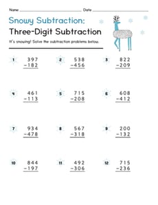 Snowy Subtraction