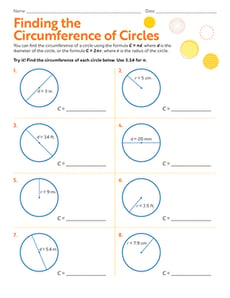 Finding the Circumference of Circles