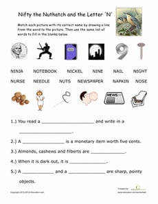 Words That Begin With "N"