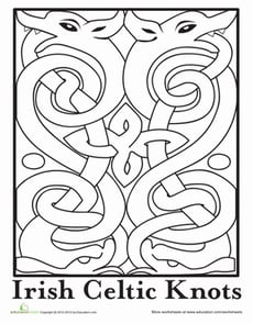 Celtic Knot Coloring Page