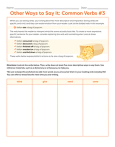 Other Ways to Say It: Common Verbs #3