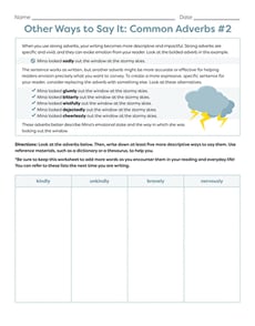 Other Ways to Say It: Common Adverbs #2