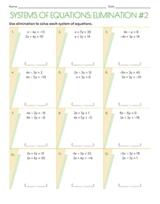Systems of Equations: Elimination #2