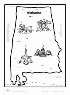 Map of Alabama