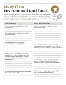 Study Plan: Environment and Tools