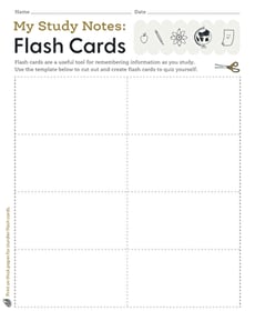 My Study Notes: Flash Cards
