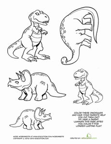 Printable Dinosaurs