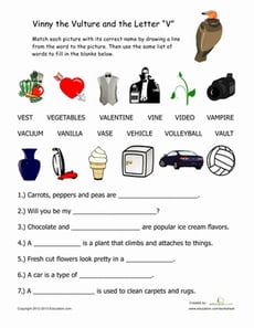 Words That Begin with "V"