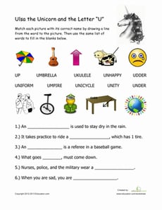Words That Begin with "U"