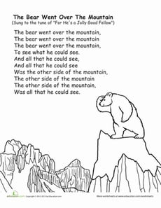 The Bear Went Over the Mountain