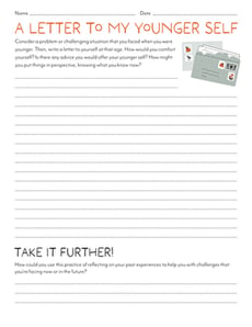 A Letter to My Younger Self