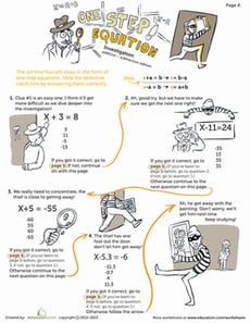 One Step Equations