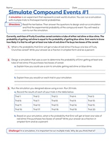 Simulate Compound Events #1