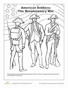 Revolutionary War Coloring Page