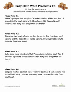 Simple Math Word Problems #5