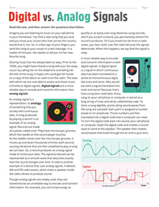 Digital vs. Analog Signals