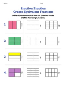 Fraction Practice: Create Equivalent Fractions