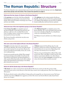 The Roman Republic: Structure