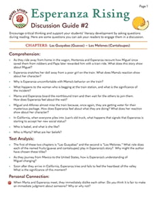 Novel Study: Esperanza Rising: Discussion Guide #2
