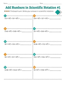 Add Numbers in Scientific Notation #1