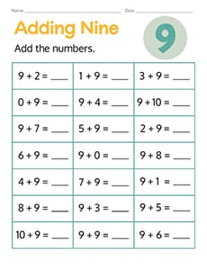 Adding Nine