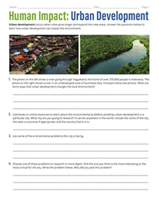 Human Impact: Urban Development