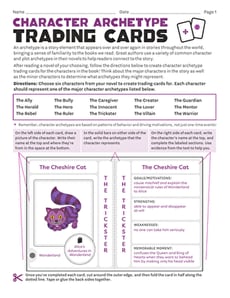 Character Archetype Trading Cards