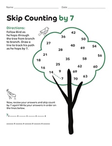 Skip Counting by 7