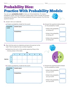 Probability Dice: Practice With Probability Models