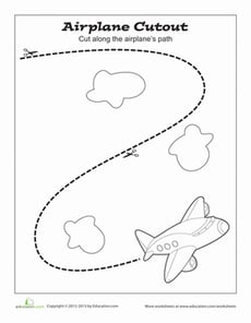 Cutting Practice: Airplane