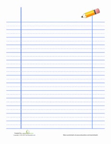 Lined Handwriting Paper