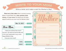 Write A Letter to Mom