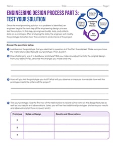 Engineering Design Process Part 3: Test Your Solution