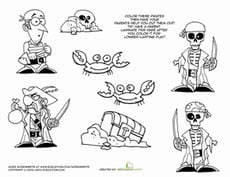 Cut and Paste Playsets: Pirates!