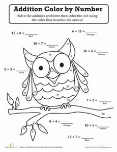 Owl Color-by-Number