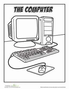 Computer Coloring Page