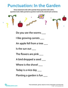 Punctuation: In the Garden